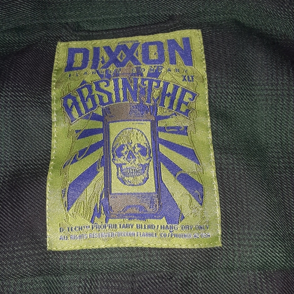 DIXXON Flannel ABSINTHE Limited Edition Men's Flannel. XLT - Picture 4 of 9